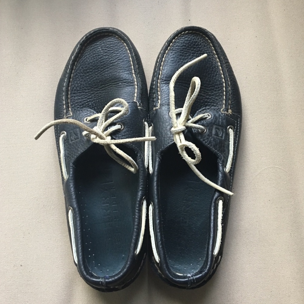 Navy Blue Sperry Top-Sider Boat Shoes